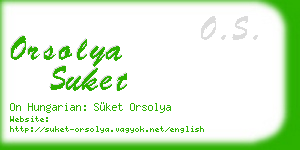 orsolya suket business card
